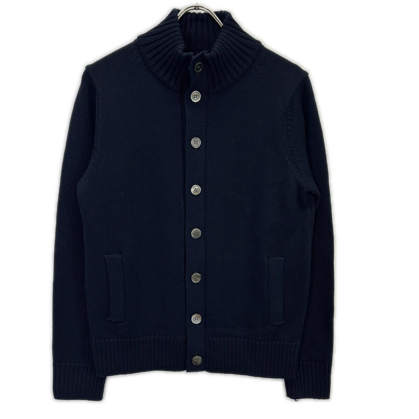 Maker’s Shirt 鎌倉 メーカーズシャツ鎌倉 NM1044 ネイビー ウール100 ボトルネック ロングスリーブ ボタンジャケット ジャケット