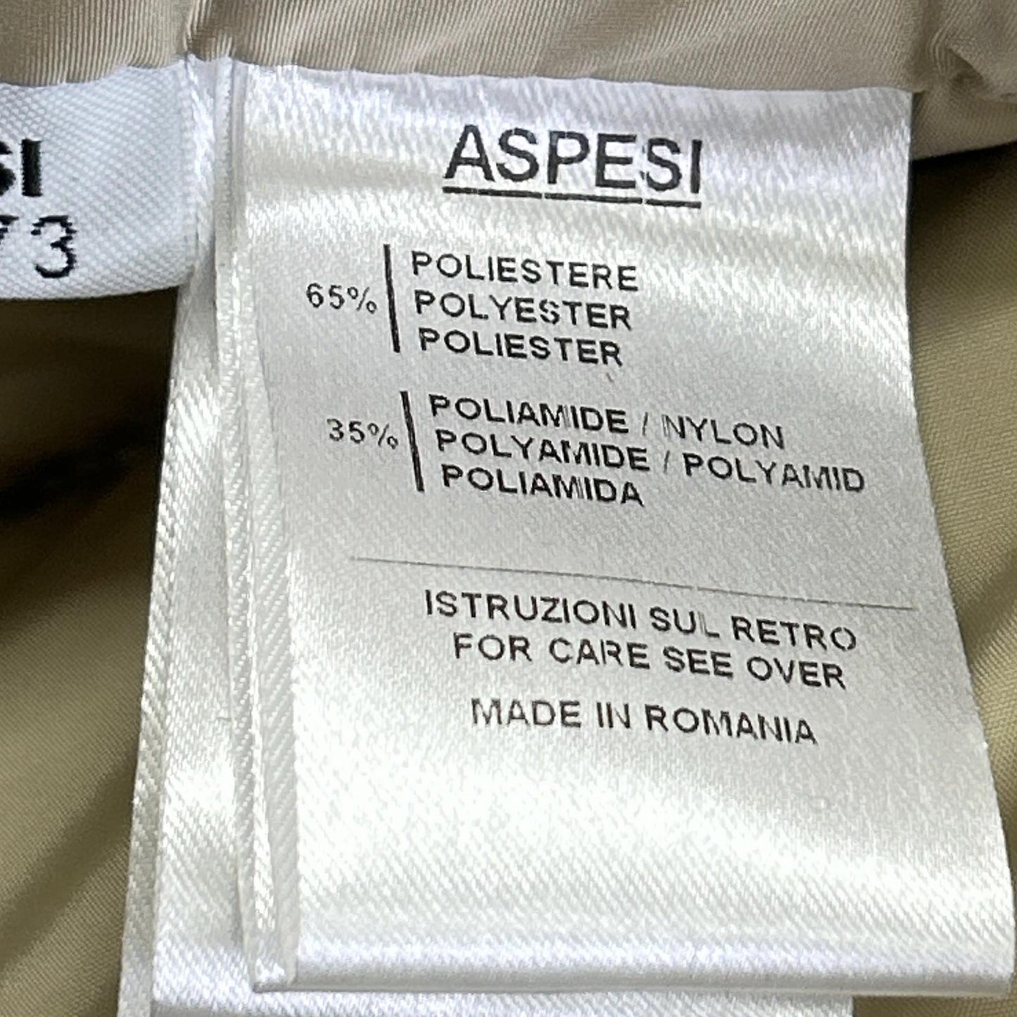 ASPESI 阿斯佩吉 1I58 米色 AGILE 双拉链羽绒马甲 马甲 XS