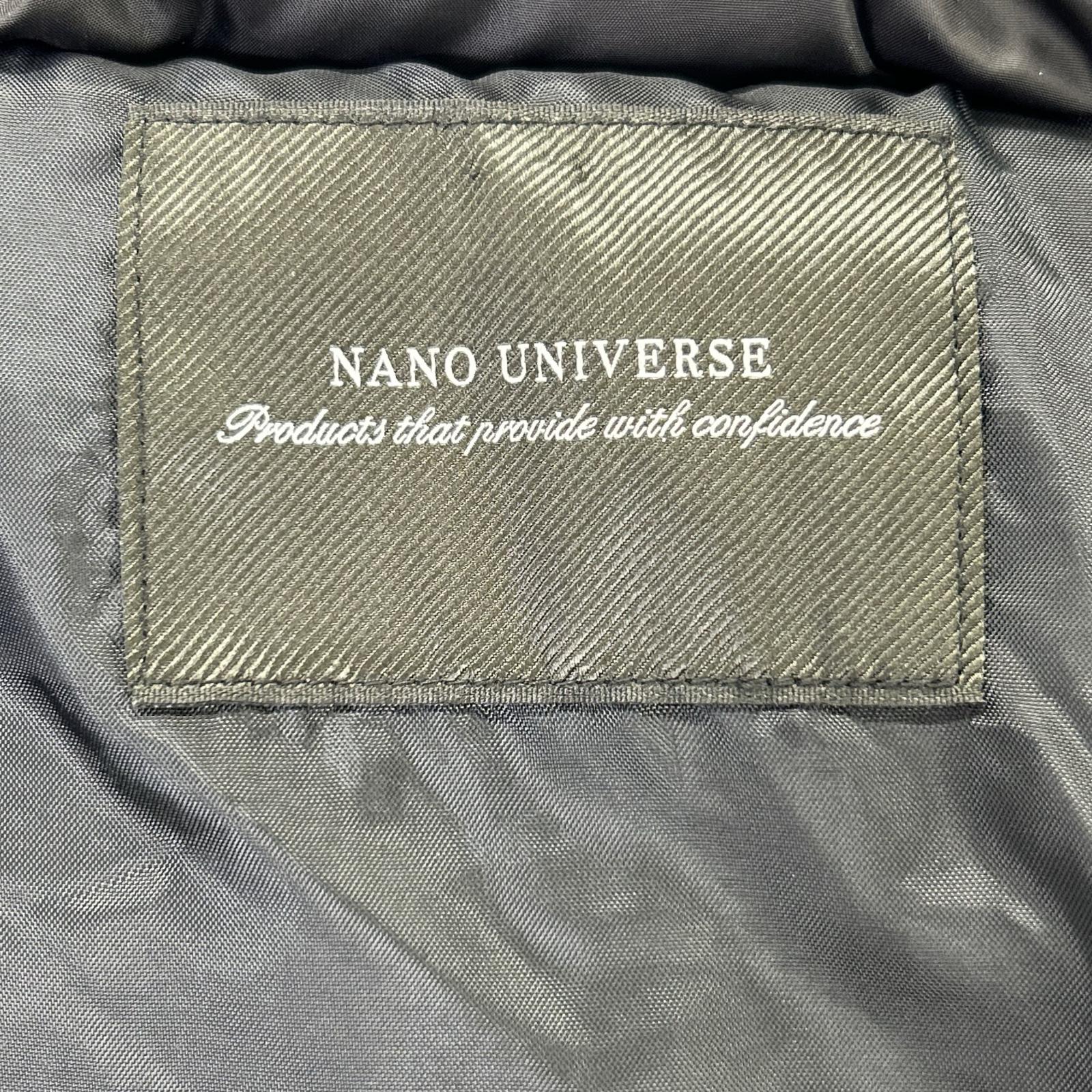 nano universe ナノユニバース 668-0114002 ﾁｬｺｰﾙ 河田ﾌｪｻﾞｰ ｺｰﾃｨﾝｸﾞﾛﾝｸﾞﾀﾞｳﾝ コート S