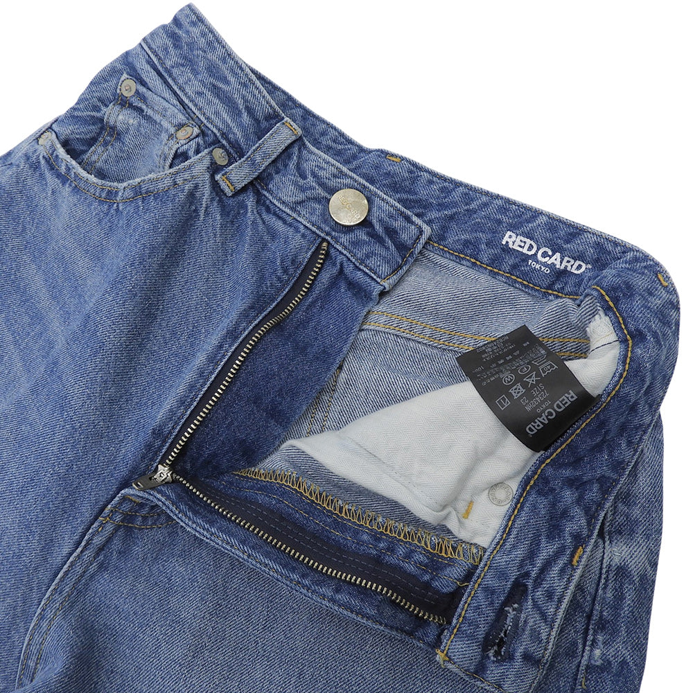 Dakota Cotton Zip Fly Center Press Straight Denim Pants Bottoms Women's Blue 23 723432HN Bottoms 23 Women's