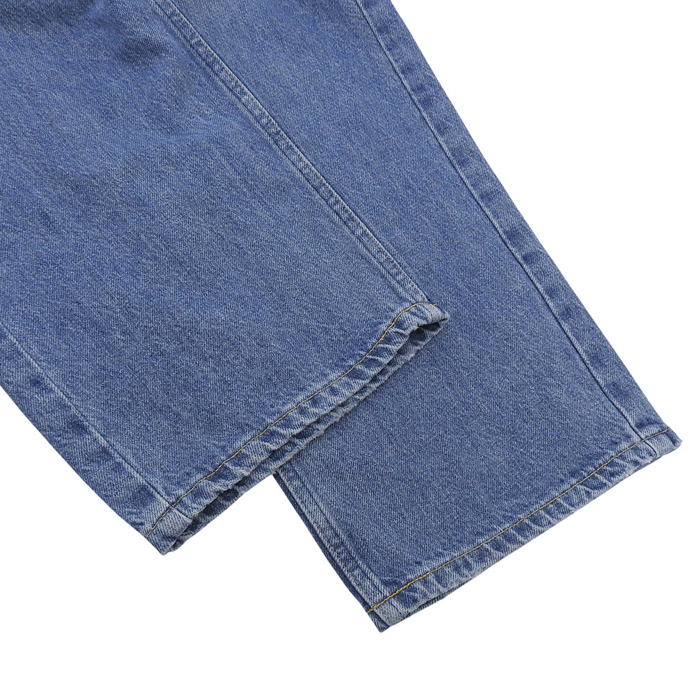 Dakota Cotton Zip Fly Center Press Straight Denim Pants Bottoms Women's Blue 23 723432HN Bottoms 23 Women's