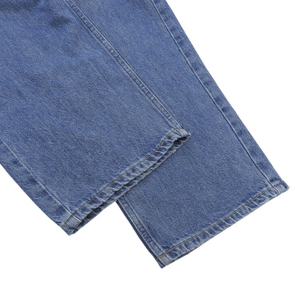 Dakota Cotton Zip Fly Center Press Straight Denim Pants Bottoms Women's Blue 23 723432HN Bottoms 23 Women's