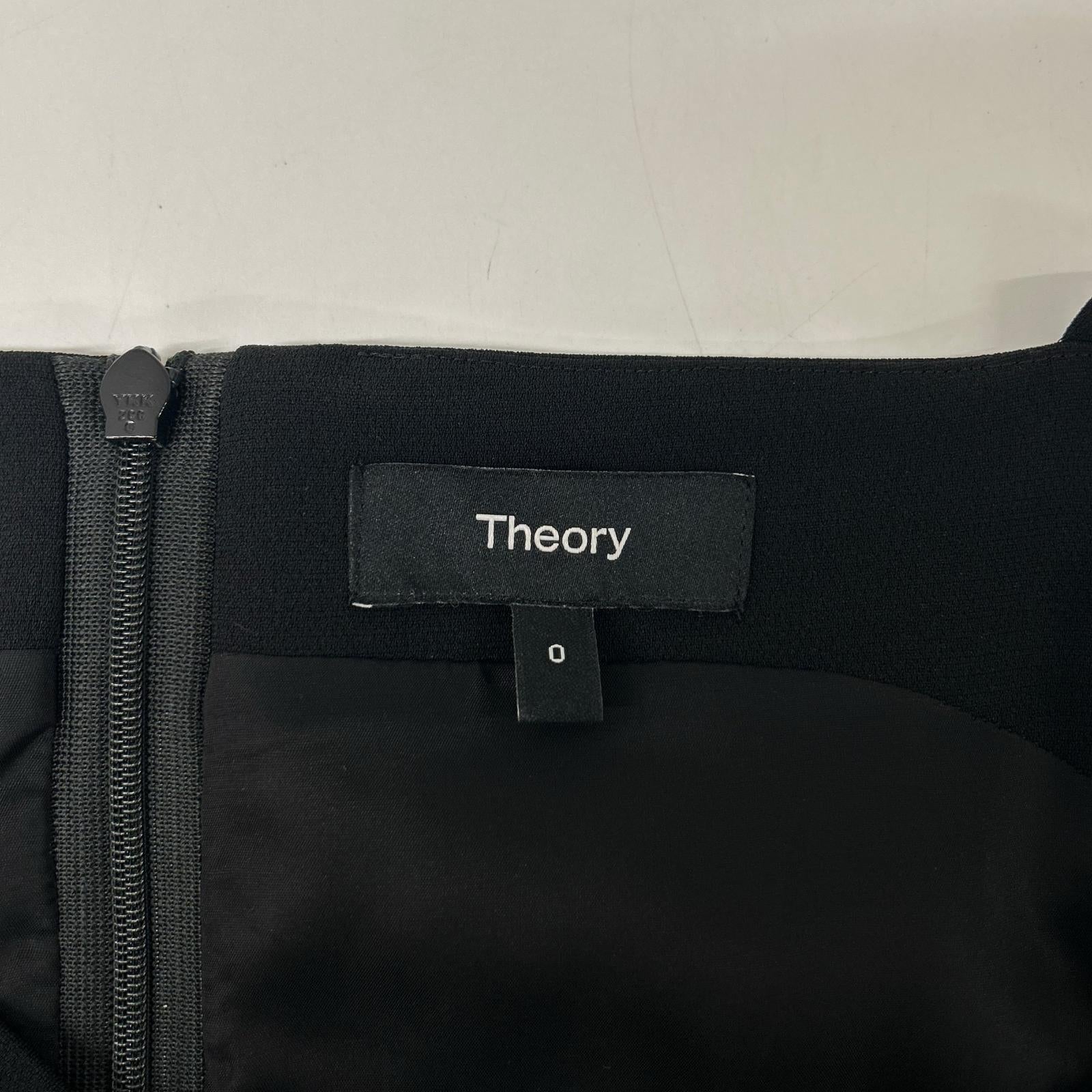 Theory セオリー 01-3106412 23SS ブラック スクエアネック ジャンプスーツ オールインワン オーバーオール オールインワン