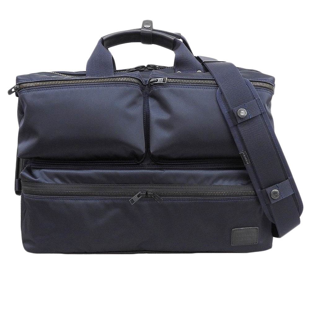 LUGGAGE LABEL ラゲッジレーベル ZONE ゾーン ナイロン 3WAY ブリーフケース ビジネスバッグ メンズ ネイビー 973-05750 ビジネスバッグ ブリーフケース
