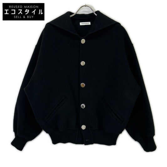 MADISON BLUE マディソンブルー 23FW MB234-1012 ﾌﾞﾗｯｸ ｳｰﾙﾋﾞｰﾊﾞｰ ﾒﾀﾙﾎﾞﾀﾝ RV SAILOR BLOUSON/ｾｰﾗｰｶﾗｰﾌﾞﾙｿﾞﾝ トップス 00（XS）