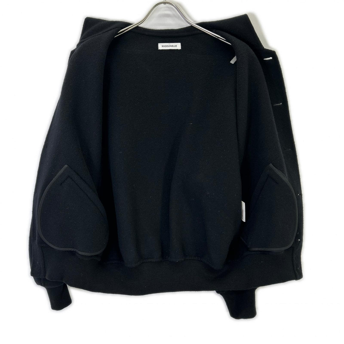 MADISON BLUE マディソンブルー 23FW MB234-1012 black wool beaver metal buttons RV SAILOR BLOUSON/sailor-collar blouson tops