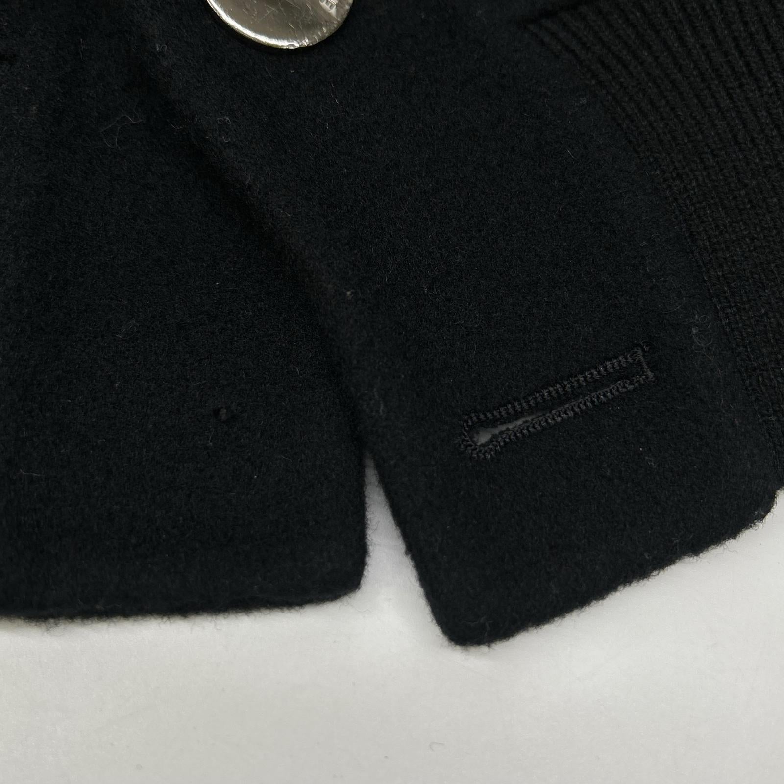 MADISON BLUE 23FW MB234-1012 Black Wool Beaver Metal Button RV Sailor Blouson Tops 00 (XS)