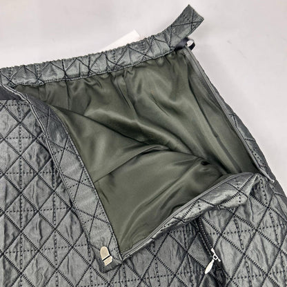 UNITED ARROWS United Arrows 1524-1-620002 Dark Green Wool Blend Diamond Quilted Flare Long Skirt Skirt 38