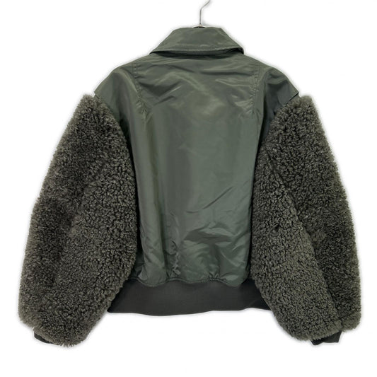 HYKE ハイク 25AW 252-17535 カーキ ナイロンツイル FAUX SHEARLING TYPE CWU-45/P JACKET ジャケット