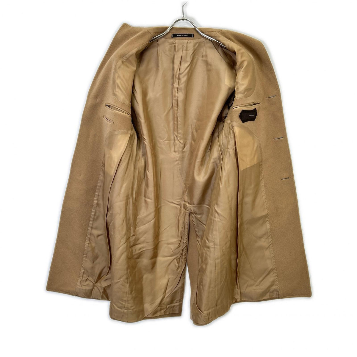TAGLIATORE 塔利亚托雷 GUJI特别定制 C-GUJI/350001 米色 羊毛羊绒法兰绒切斯特菲尔德大衣 大衣 42