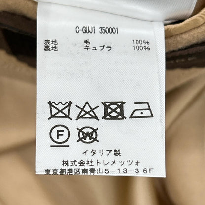 TAGLIATORE タリアトーレ GUJI別注 C-GUJI/350001 ベージュ ウールカシミア フランネルチェスターフィールドコート コート