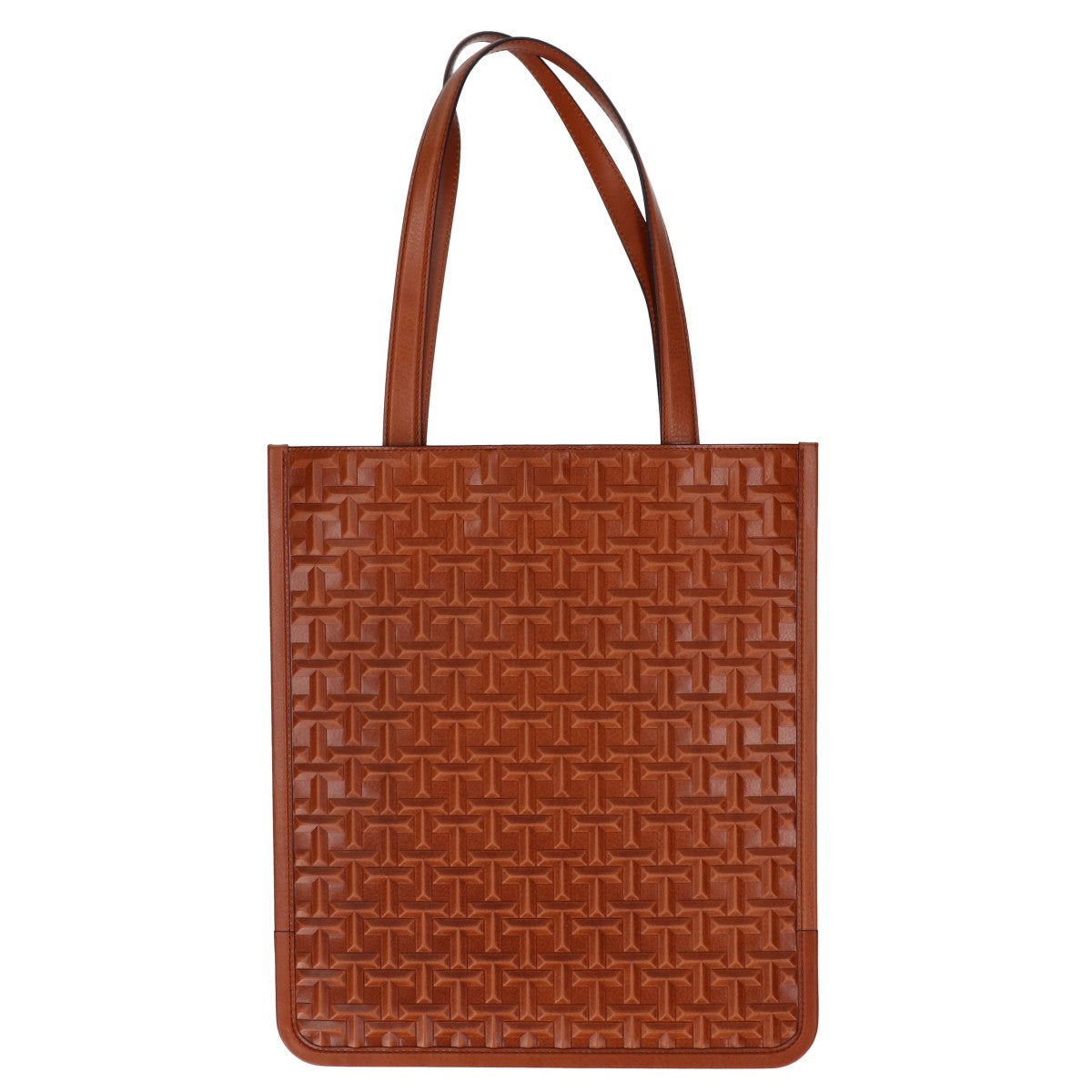 Tsuchiya Kaban Manufacturing Tsuchiya Kaban Manufacturing Like New A25P00248500121 TSUCHIYA Flat Tote Signature Raised Tote Bag