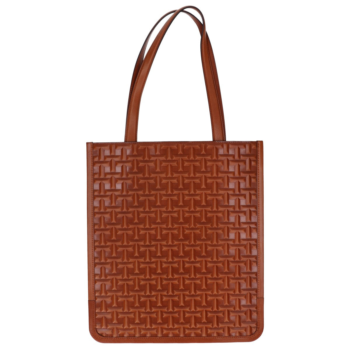 Tsuchiya Kaban Manufacturing Tsuchiya Kaban Manufacturing Like New A25P00248500121 TSUCHIYA Flat Tote Signature Raised Tote Bag