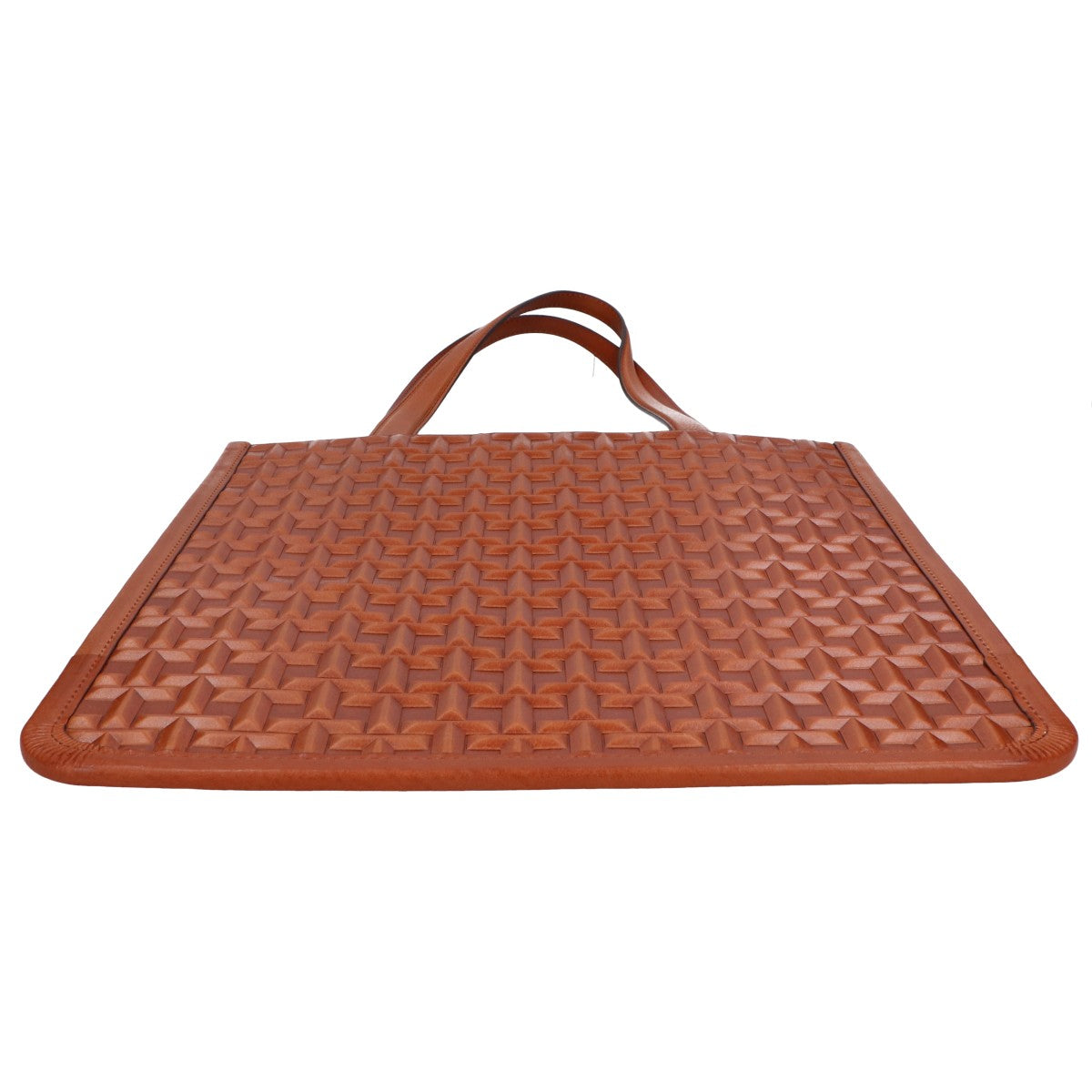 Tsuchiya Kaban Manufacturing Tsuchiya Kaban Manufacturing Like New A25P00248500121 TSUCHIYA Flat Tote Signature Raised Tote Bag