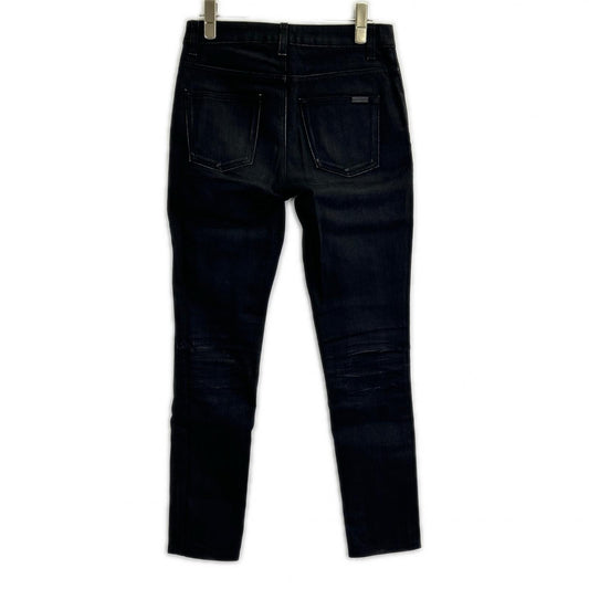 SAINT LAURENT PARIS 527379 YO500 Black Skinny Denim Pants Bottoms