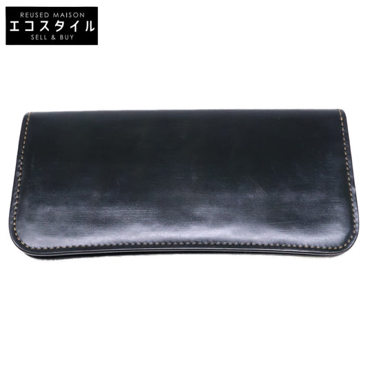 WILDSWANS ワイルドスワンズ 別注 SURFS NAVYxGRN サーフス サドルプルアップ 二つ折り長財布 長財布（小銭入れあり）