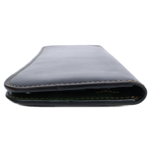 WILDSWANS ワイルドスワンズ 別注 SURFS NAVYxGRN サーフス サドルプルアップ 二つ折り長財布 長財布（小銭入れあり）