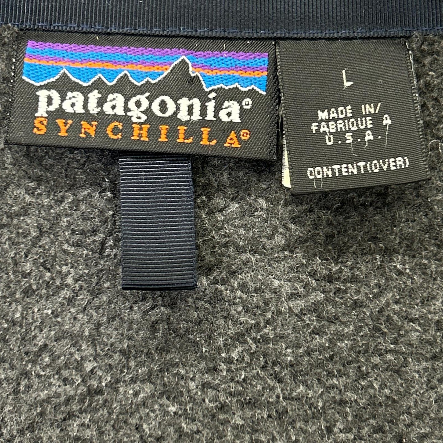 patagonia Patagonia 25410 1999 USA-made Gray SYNCHILLA Fleece Jacket
