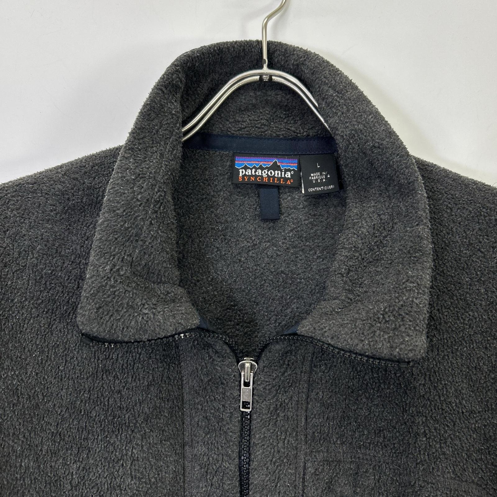 patagonia Patagonia 25410 1999 USA-made Gray SYNCHILLA Fleece Jacket