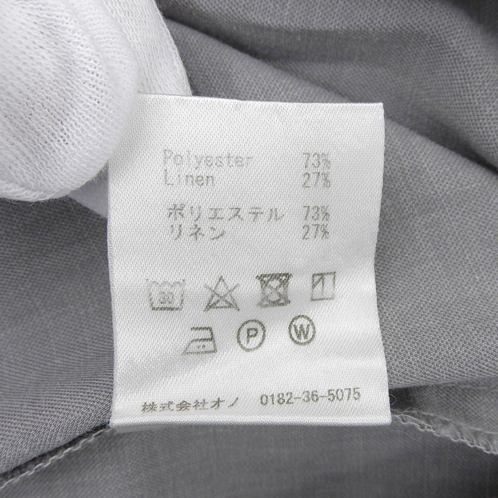 Women's Gray Poly-Linen Slit Kaftan Dress Size 4