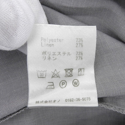 Women's Gray Poly-Linen Slit Kaftan Dress Size 4