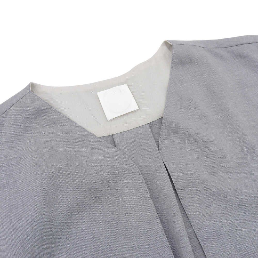 Women's Gray Poly-Linen Slit Kaftan Dress Size 4
