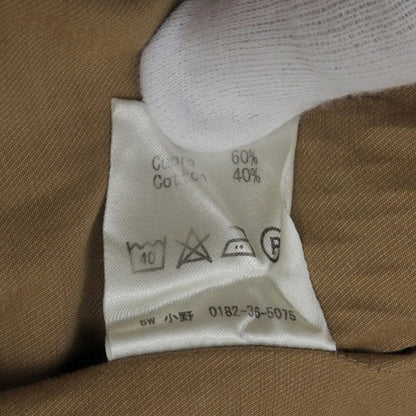 开衩卡夫坦连衣裙 铜氨纤维 棉 棕色 4 连衣裙 40 女式