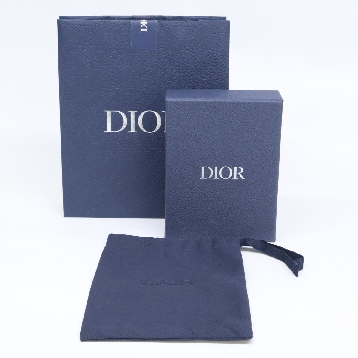 DIOR Dior [Excellent Condition] 2025 Model 2ESBC319YSE_H05E Vertical Compact Card Holder Dior Oblique Jacquard Bifold Wallet (with coin purse)