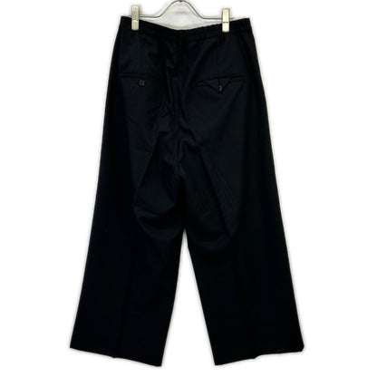ANCELLM アンセルム ANC-PT86-B ブラック WOOL CALMSSKIN TUCK EASY SLACKS ボトムス