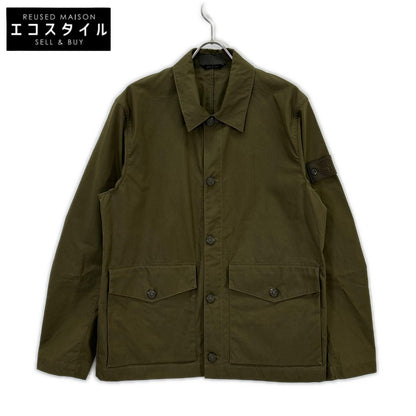 STONE ISLAND STONE ISLAND 23SS 7815437F1 GHOST PIECE 卡其色标志纽扣 O-VENTILE 凡戴尔棉夹克 夹克