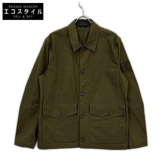 STONE ISLAND STONE ISLAND 23SS 7815437F1 GHOST PIECE 卡其色标志纽扣 O-VENTILE 凡戴尔棉夹克 夹克