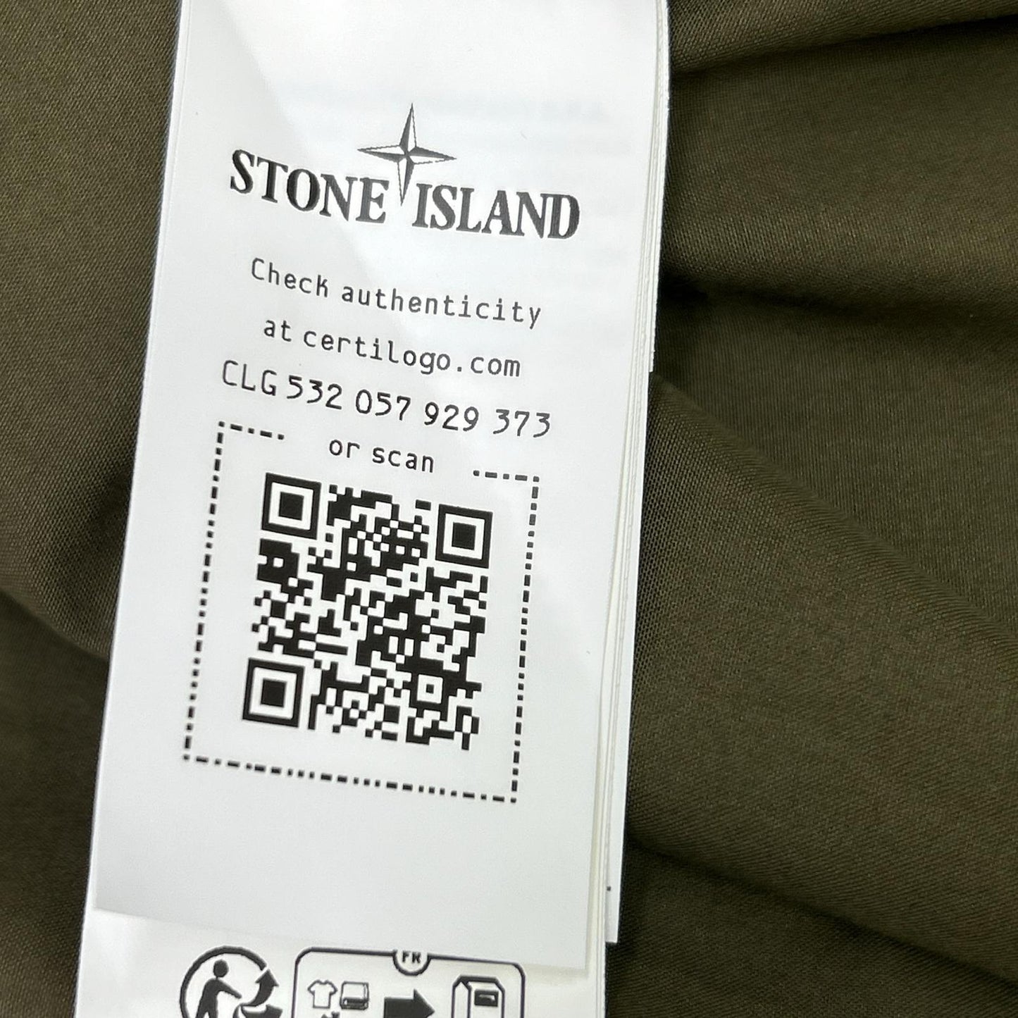 STONE ISLAND STONE ISLAND 23SS 7815437F1 GHOST PIECE 卡其色标志纽扣 O-VENTILE 凡戴尔棉夹克 夹克