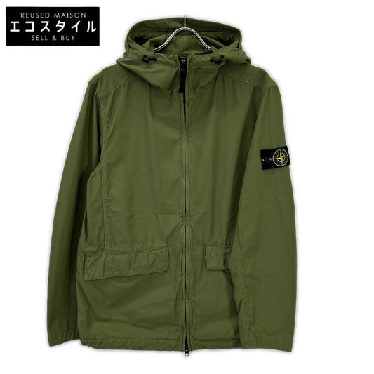STONE ISLAND ストーンアイランド 22SS 761540833 カーキ ナイロン×コットン コンパスパッチ Naslan Light Watro フーディジップジャケット ジャケット