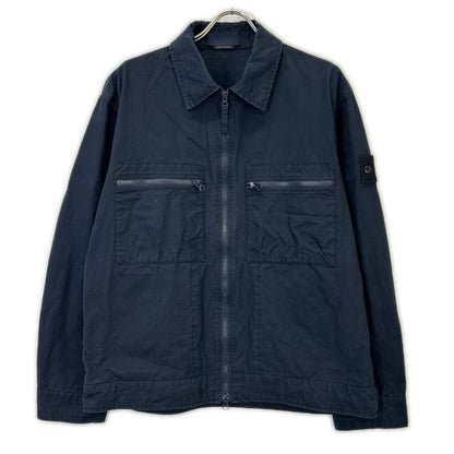 STONE ISLAND ストーンアイランド 24SS 8015432F1 GHOST PIECE ネイビー WEATHERPROOF COTTON CANVAS/ウォータープルーフコットンキャンバスジャケット ジャケット