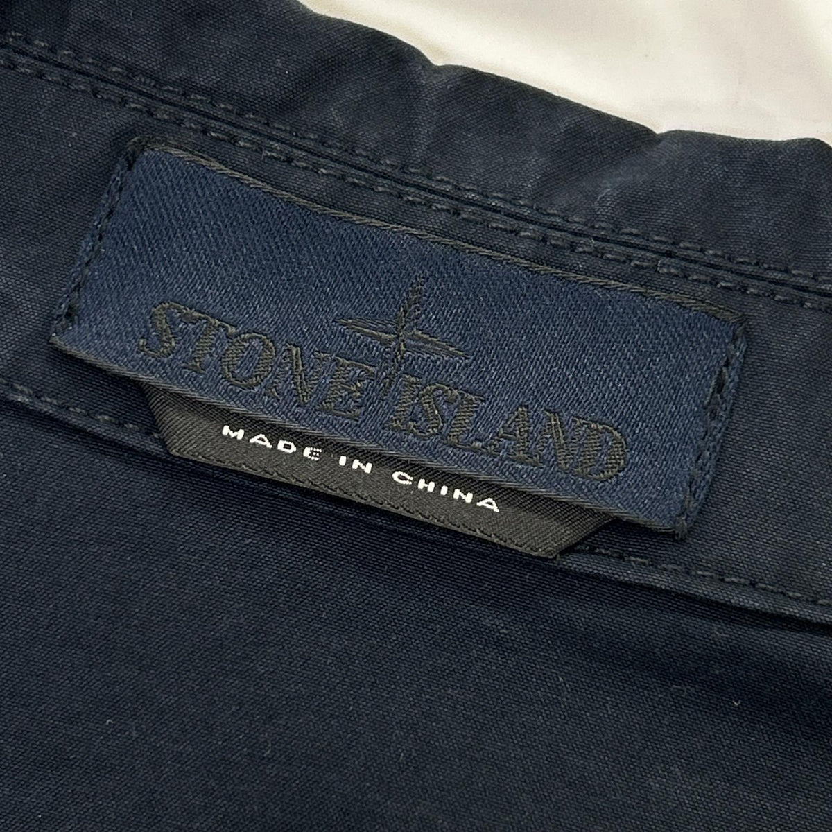 STONE ISLAND ストーンアイランド 24SS 8015432F1 GHOST PIECE ネイビー WEATHERPROOF COTTON CANVAS/ウォータープルーフコットンキャンバスジャケット ジャケット