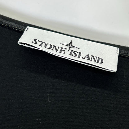 STONE ISLAND ストーンアイランド 23SS K2S156100031 S0213 ブラック レーヨン ロゴ刺繍 ドローコードジップフーディ トップス