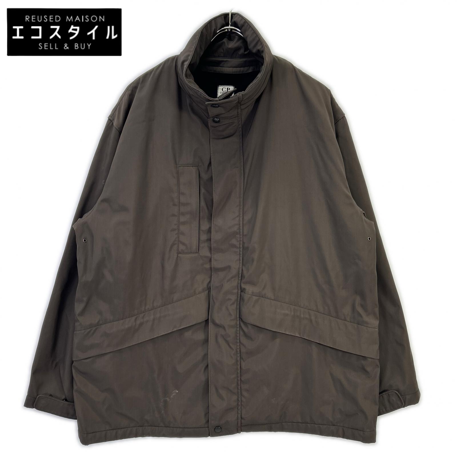 C.P.COMPANY シーピーカンパニー 96AW 25184460 ブラウン ナイロン混 フリースライナー スタンドカラージップジャケット ジャケット