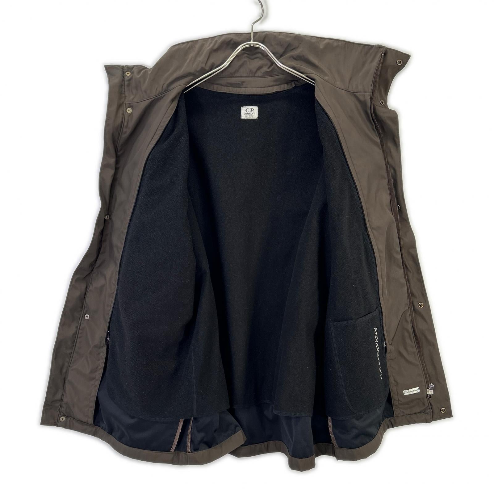 C.P.COMPANY シーピーカンパニー 96AW 25184460 ブラウン ナイロン混 フリースライナー スタンドカラージップジャケット ジャケット