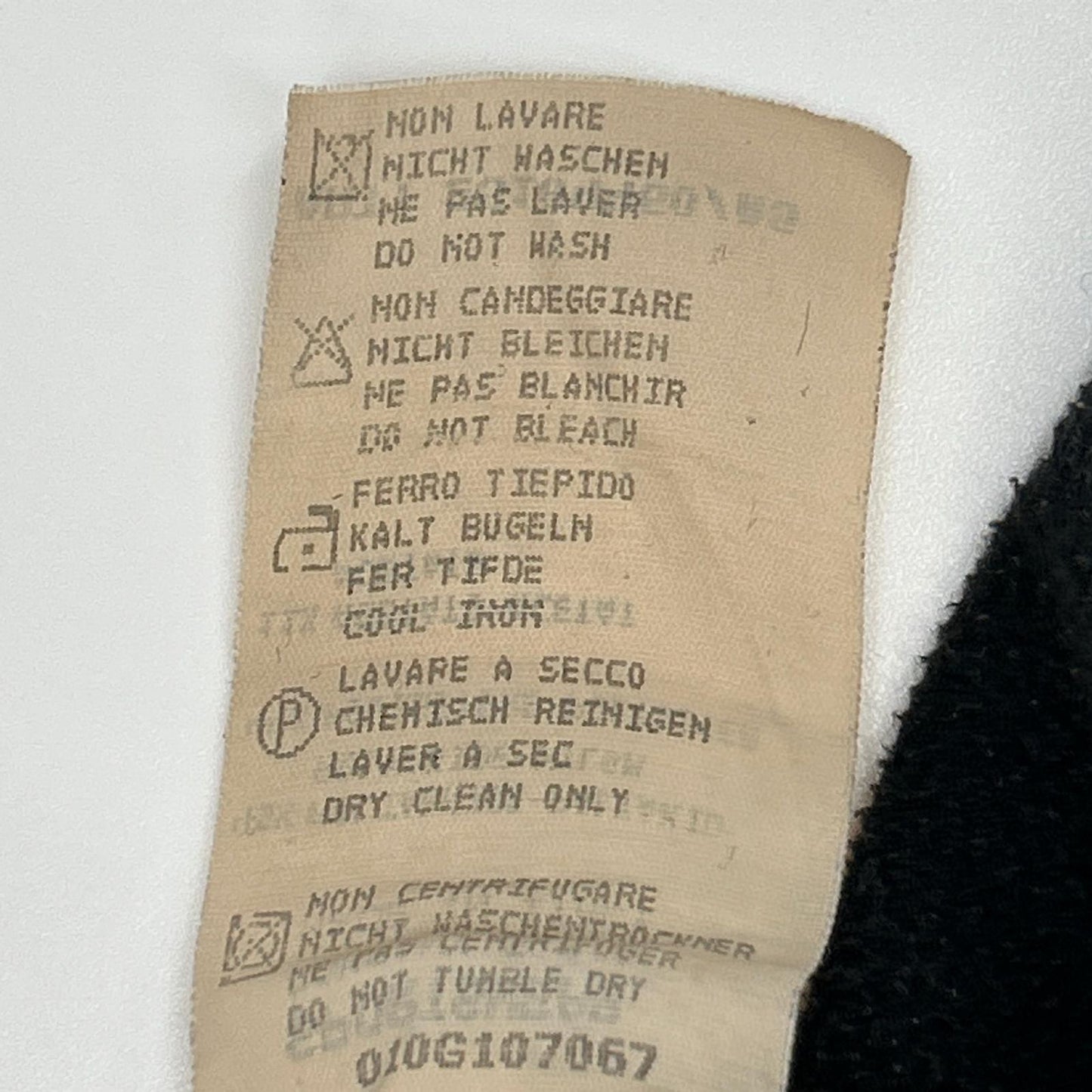 96AW 25184460 棕色 尼龙混纺 抓绒衬里 立领拉链夹克 男士 48码
