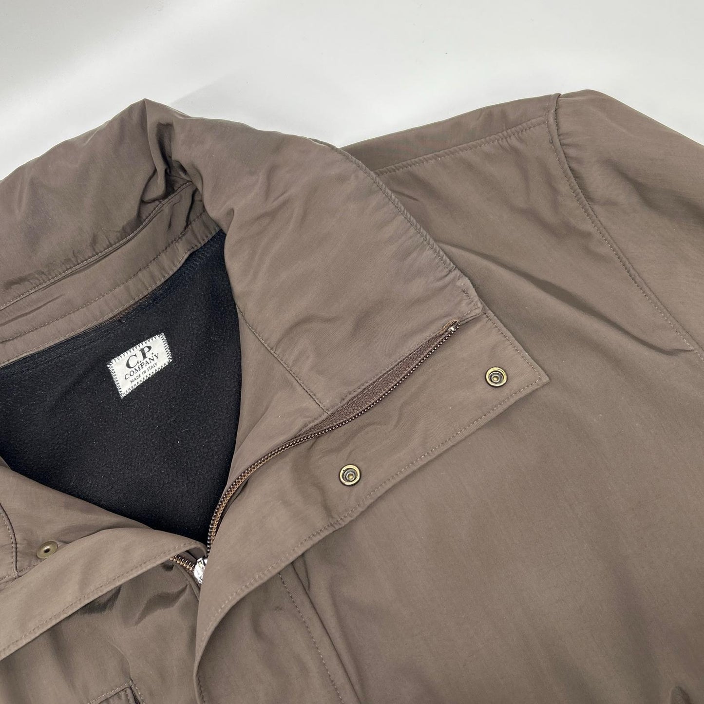C.P.COMPANY シーピーカンパニー 96AW 25184460 ブラウン ナイロン混 フリースライナー スタンドカラージップジャケット ジャケット