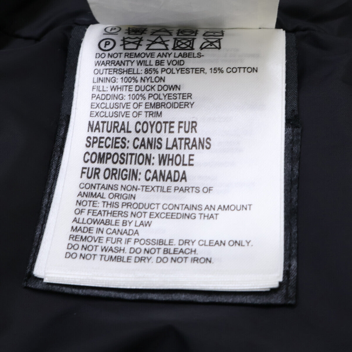 CANADA GOOSE カナダグース 【国内正規】3805JMA CARSON PARKA カーソンパーカ ファー付ダウンジャケット ジャケット S