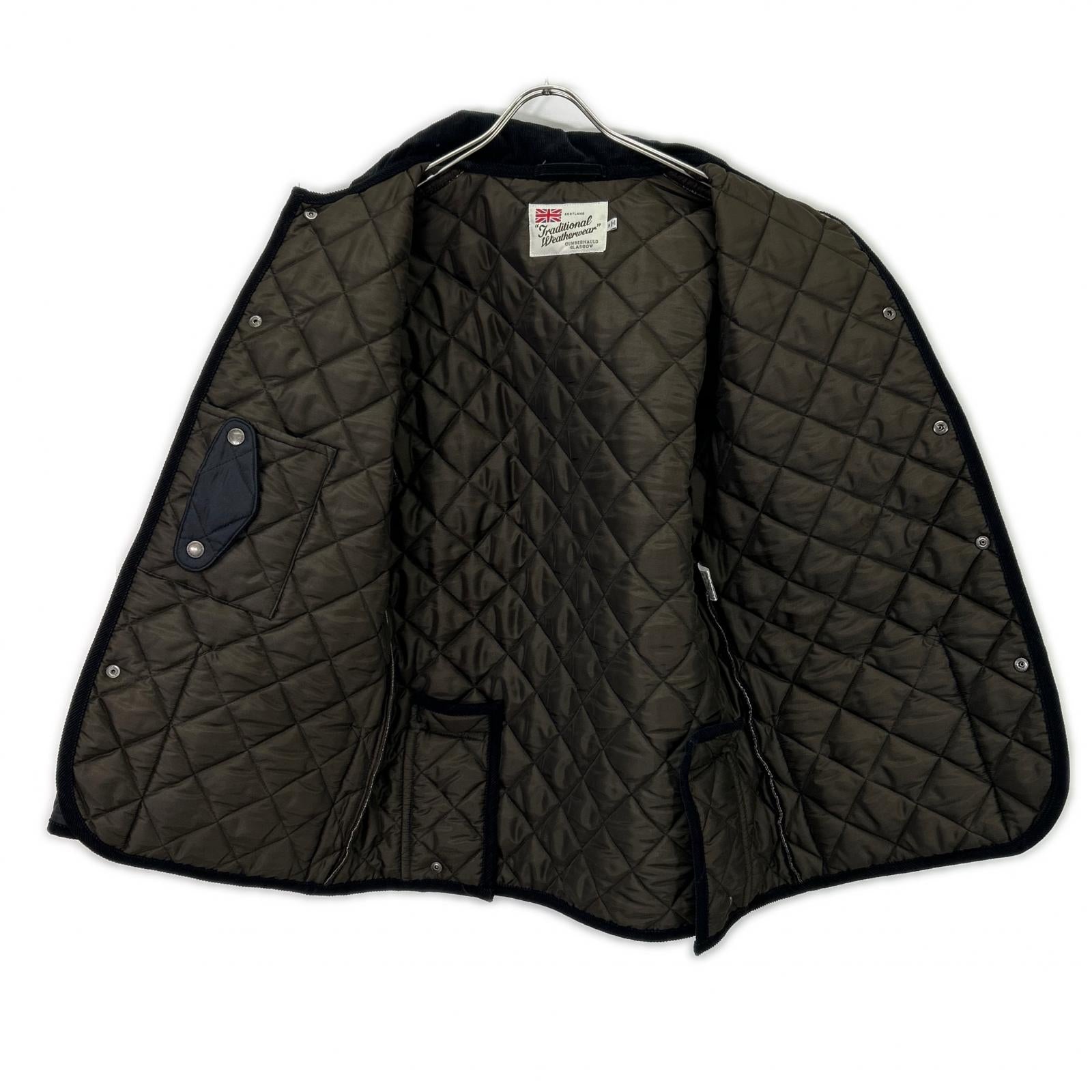 TRADITIONAL WEATHERWEAR G222APQCO0324AA Black Quilted Jacket 38