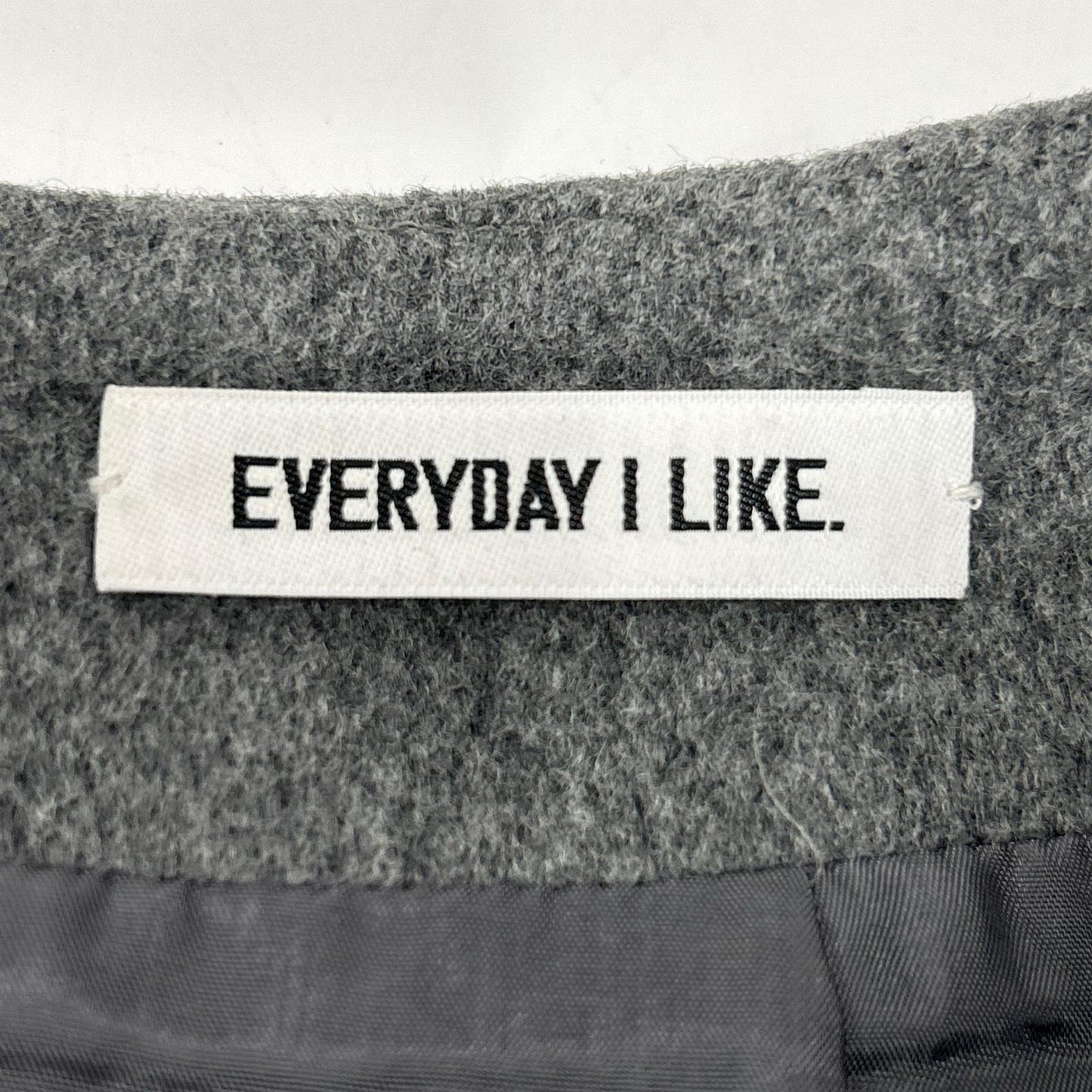 EVERY DAY I LIKE 23-060-520-8050 Gray Wool x Cashmere Flared Long Skirt Skirt 36