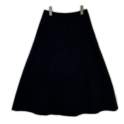 EVERY DAY I LIKE 23-060-500-8050 Grey Wool x Cashmere Flare Long Skirt Skirt 36