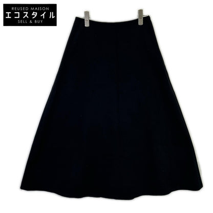 EVERY DAY I LIKE 23-060-500-8050 Grey Wool x Cashmere Flare Long Skirt Skirt 36