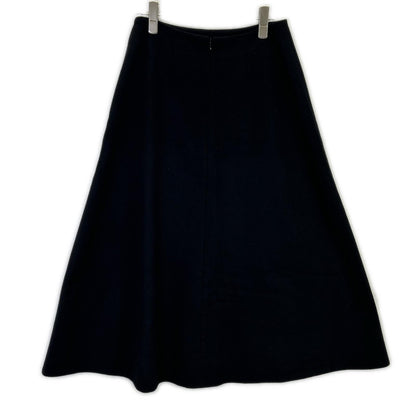 EVERY DAY I LIKE 23-060-500-8050 Grey Wool x Cashmere Flare Long Skirt Skirt 36