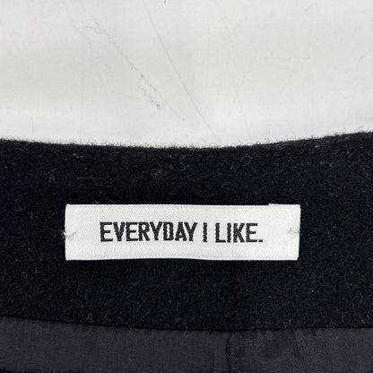 EVERY DAY I LIKE 23-060-500-8050 Grey Wool x Cashmere Flare Long Skirt Skirt 36