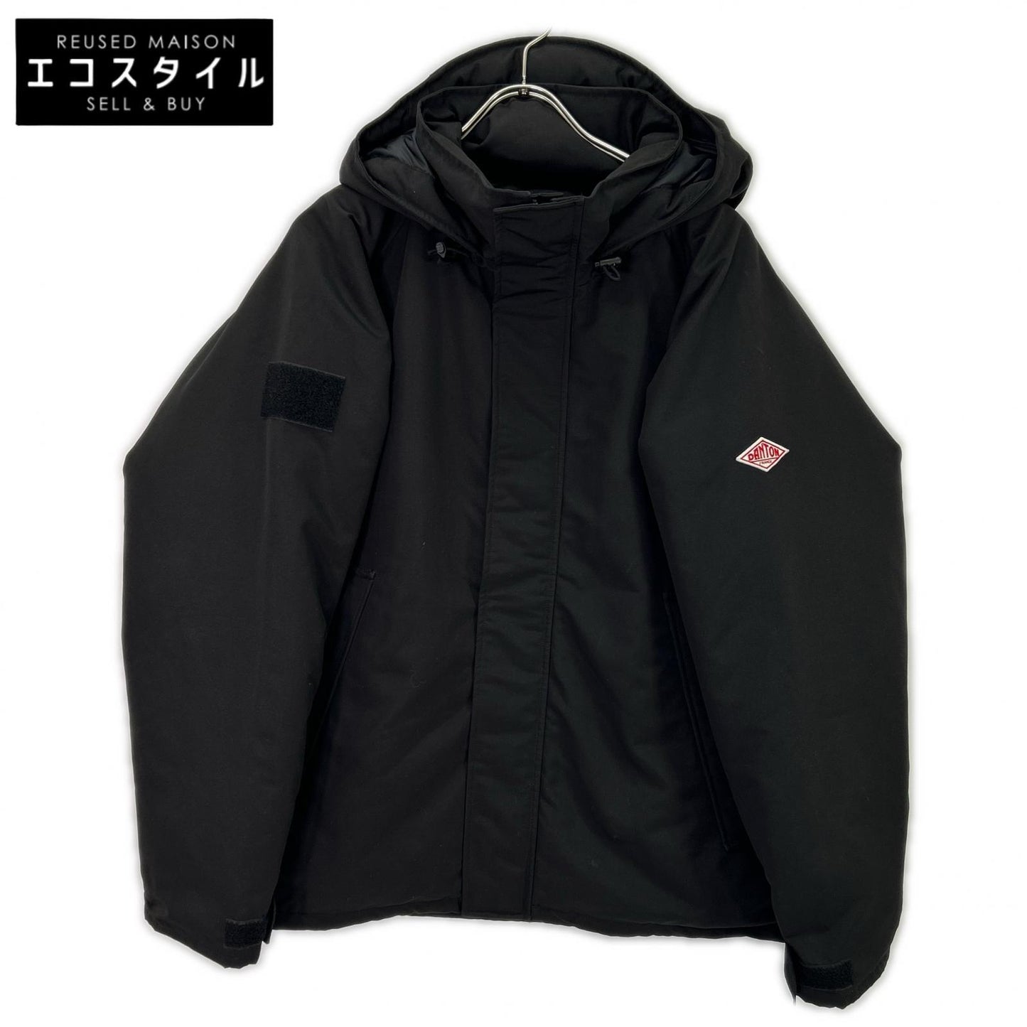 DANTON 达顿 DT-A0030 黑色 涤纶 防泼水处理 插肩袖 ARMY HOODED JACKET/军用连帽夹克 夹克 M