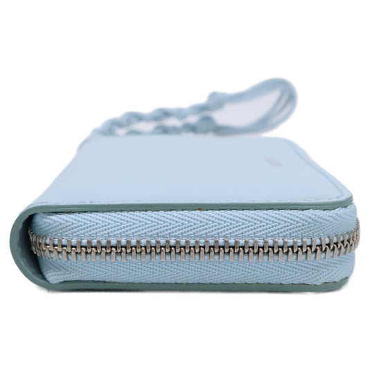 JIL SANDER Leather Zip-Around Coin Purse