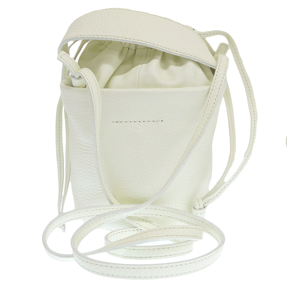thehighlights ザハイライツ low white 'pot' micro-mini 巾着 ショルダーバッグ レディース ホワイト ショルダーバッグ